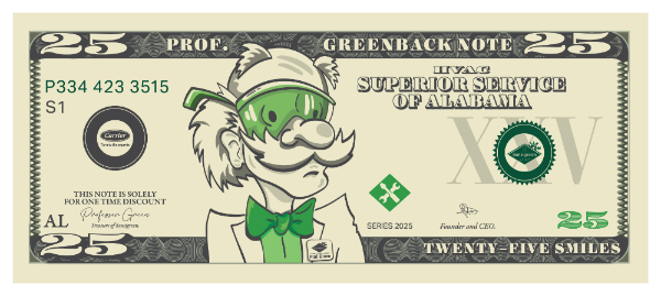 25 green buck